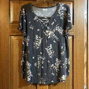 Maurice’s V Neck Lace Up Top